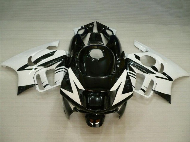 Weiß Glänzendes Schwarz 1995-1996 Honda CBR600 F3 Motorrad Verkleidung