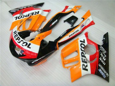 Orange Weiß Rot Glänzendes Schwarz Repsol 1995-1996 Honda CBR600 F3 Motorrad Verkleidung