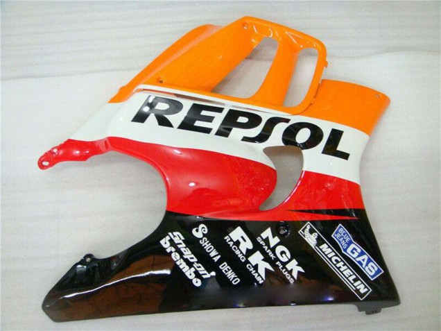 Orange Weiß Rot Glänzendes Schwarz Repsol 1995-1996 Honda CBR600 F3 Motorrad Verkleidung