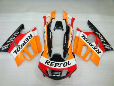 Orange Weiß Rot Glänzendes Schwarz Repsol 1995-1996 Honda CBR600 F3 Motorrad Verkleidung