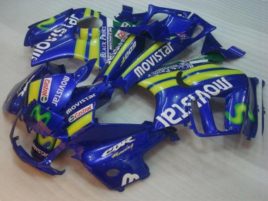 Blau Grün Gelb MoviStar Rot Castrol 1995-1996 Honda CBR600 F3 Motorrad Verkleidung