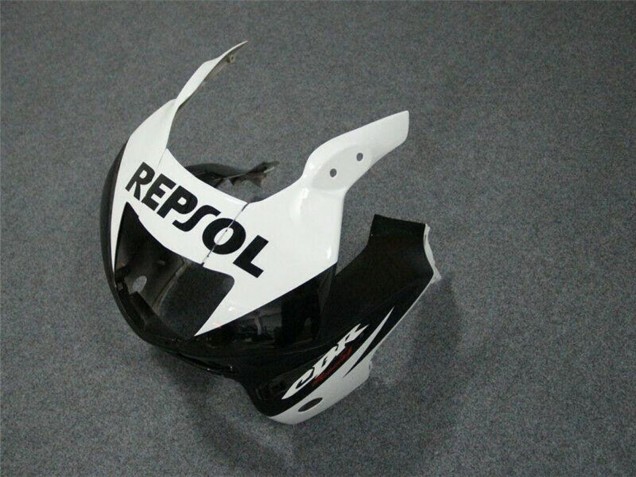 Weiß Glänzendes Schwarz Repsol 1997-1998 Honda CBR600 F3 Motorrad Verkleidung