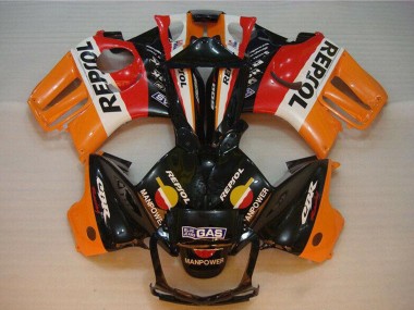 Orange Weiß Rot Glänzendes Schwarz Repsol 1995-1996 Honda CBR600 F3 Motorrad Verkleidung