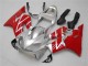 Silber Rot 2001-2003 Honda CBR600 F4i Motorrad Verkleidungen Kit