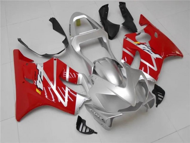 Silber Rot 2001-2003 Honda CBR600 F4i Motorrad Verkleidungen Kit