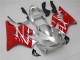 Silber Rot 2001-2003 Honda CBR600 F4i Motorrad Verkleidungen Kit