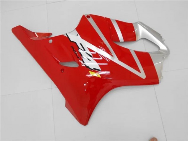 Silber Rot 2001-2003 Honda CBR600 F4i Motorrad Verkleidungen Kit