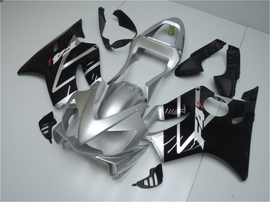 Silber Glänzendes Schwarz 2001-2003 Honda CBR600 F4i Motorrad Verkleidung