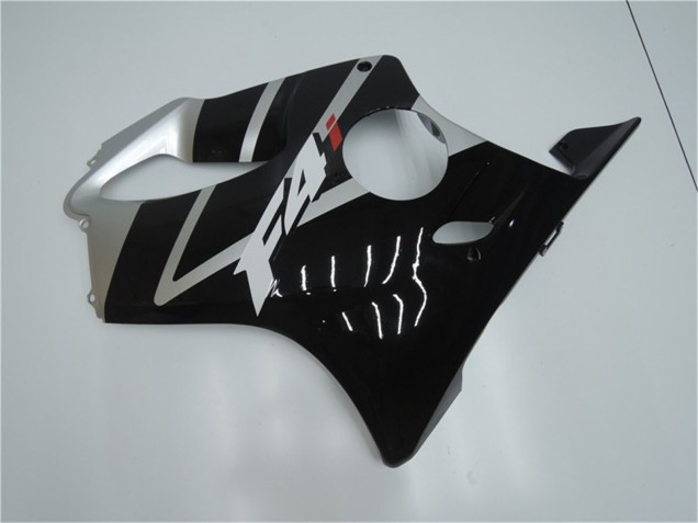 Silber Glänzendes Schwarz 2001-2003 Honda CBR600 F4i Motorrad Verkleidung