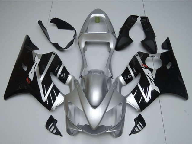Silber Glänzendes Schwarz 2001-2003 Honda CBR600 F4i Motorrad Verkleidung