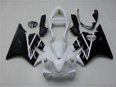 Weiß Glänzendes Schwarz 2001-2003 Honda CBR600 F4i Motorrad Verkleidung Kit