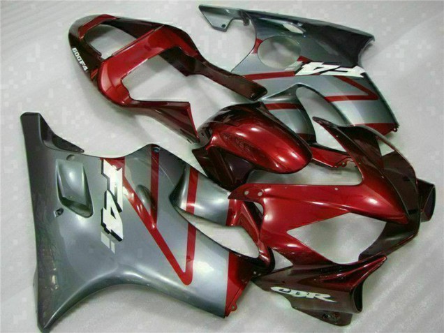 Silber Rot 2001-2003 Honda CBR600 F4i Motorrad Verkleidung Kit