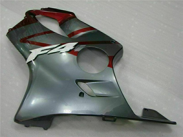 Silber Rot 2001-2003 Honda CBR600 F4i Motorrad Verkleidung Kit
