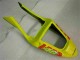 Gelb Orange Glänzendes Schwarz Rossi 46 2001-2003 Honda CBR600 F4i Motorrad Verkleidung