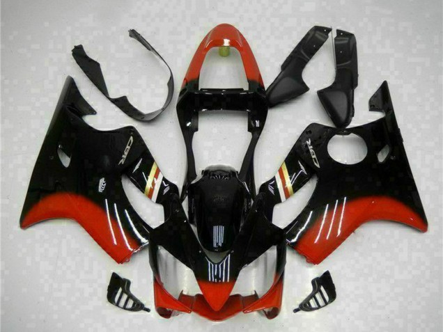 Rot Glänzendes Schwarz 2001-2003 Honda CBR600 F4i Motorrad Verkleidung Kit