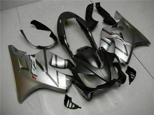 Silber Matt Schwarz 2004-2007 Honda CBR600 F4i Motorrad Verkleidung