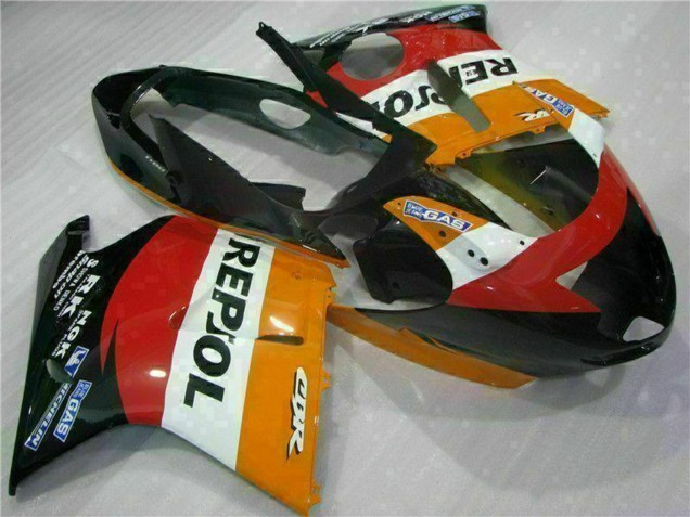 Orange Weiß Rot Glänzendes Schwarz Repsol 1996-2007 Honda CBR1100XX Blackbird Motorrad Verkleidung