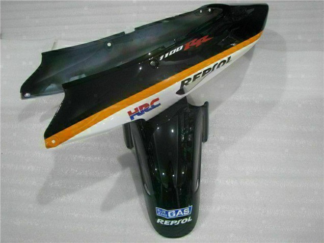 Orange Weiß Rot Glänzendes Schwarz Repsol 1996-2007 Honda CBR1100XX Blackbird Motorrad Verkleidung