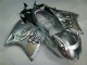 Silber Schwarz Flamme 1996-2007 Honda CBR1100XX Blackbird Motorrad Verkleidung