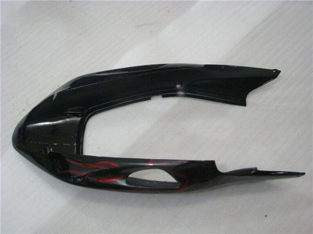 Glänzendes Schwarz Rot Flamme 1996-2007 Honda CBR1100XX Blackbird Abs Motorrad Verkleidungen
