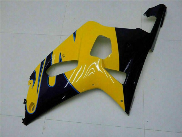 Gelb Dunkel Blau Glänzendes Schwarz 2001-2003 Suzuki GSXR 600/750 Motorrad Verkleidung