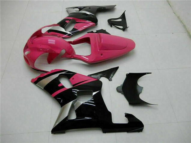 Rosa Silber Glänzendes Schwarz 2001-2003 Suzuki GSXR 600/750 Motorrad Verkleidung