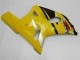Gelb Schwarz 2001-2003 Suzuki GSXR 600/750 Motorrad Verkleidung