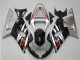 Silber Glänzendes Schwarz Rot 2001-2003 Suzuki GSXR 600/750 Motorrad Verkleidung