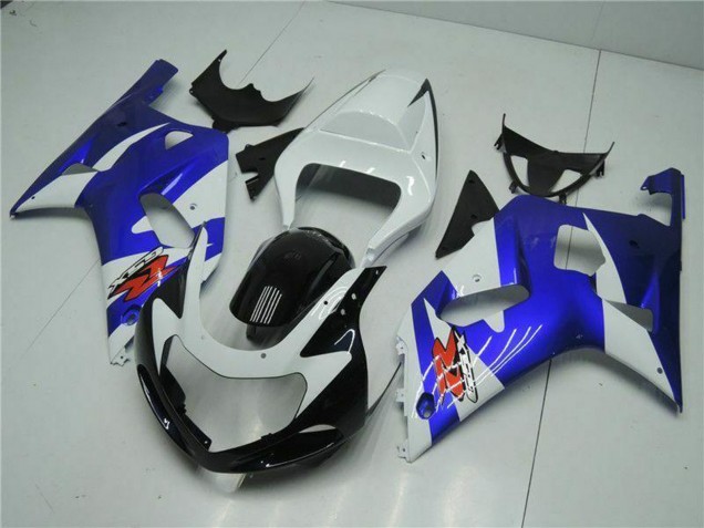 Weiß Blau Schwarz 2001-2003 Suzuki GSXR 600/750 Motorrad Verkleidung