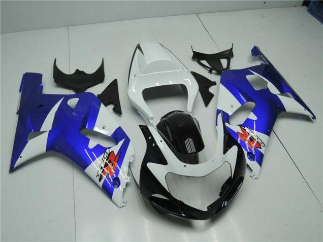 Weiß Blau Schwarz 2001-2003 Suzuki GSXR 600/750 Motorrad Verkleidung