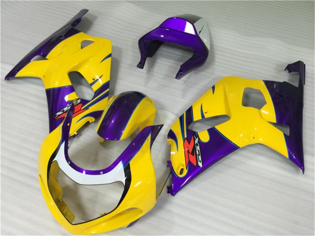 Gelb Lila 2001-2003 Suzuki GSXR 600/750 Motorrad Verkleidung