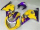 Gelb Lila 2001-2003 Suzuki GSXR 600/750 Motorrad Verkleidung