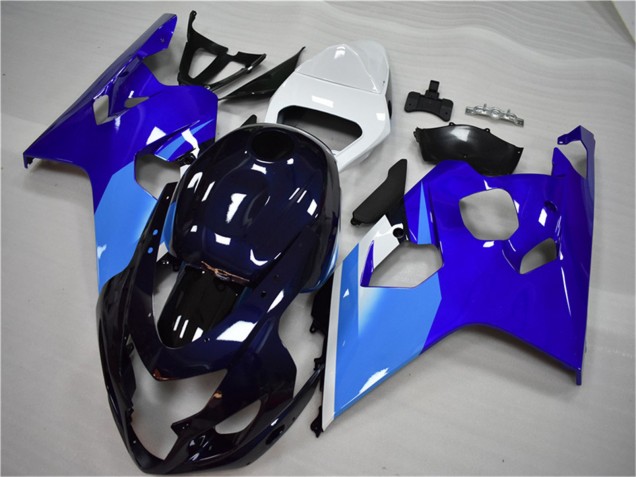 Weiß Blau Schwarz 2004-2005 Suzuki GSXR 600/750 Motorrad Verkleidung