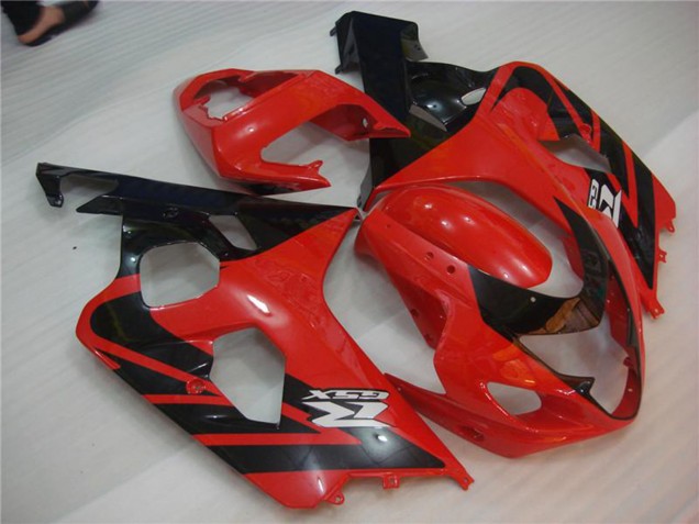 Rot Schwarz 2004-2005 Suzuki GSXR 600/750 Motorrad Verkleidung