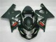 Glänzendes Schwarz Matt Schwarz Rot Aufkleber 2004-2005 Suzuki GSXR 600/750 Motorrad Verkleidung