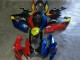 Rot Blau Gelb 2006-2007 Suzuki GSXR 600/750 Motorrad Verkleidung