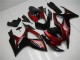 Rot Glänzendes Schwarz 2006-2007 Suzuki GSXR 600/750 Motorrad Verkleidung