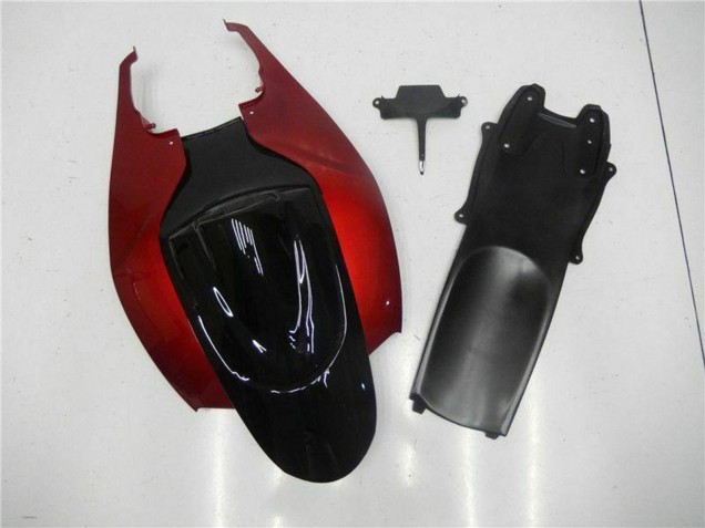 Rot Glänzendes Schwarz 2006-2007 Suzuki GSXR 600/750 Motorrad Verkleidung