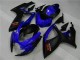 Blau Matt Schwarz Rot 2006-2007 Suzuki GSXR 600/750 Motorrad Verkleidung