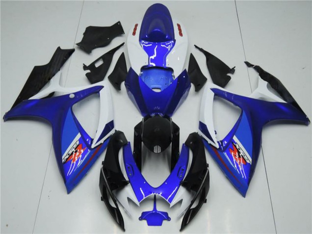 Weiß Blau Schwarz Rot 2006-2007 Suzuki GSXR 600/750 Motorrad Verkleidung