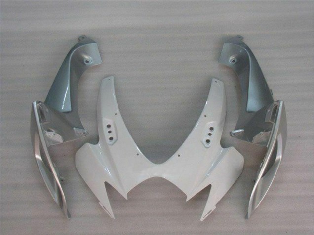 Weiß Silber 2006-2007 Suzuki GSXR 600/750 Motorrad Verkleidung