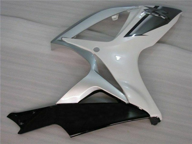 Weiß Silber 2006-2007 Suzuki GSXR 600/750 Motorrad Verkleidung