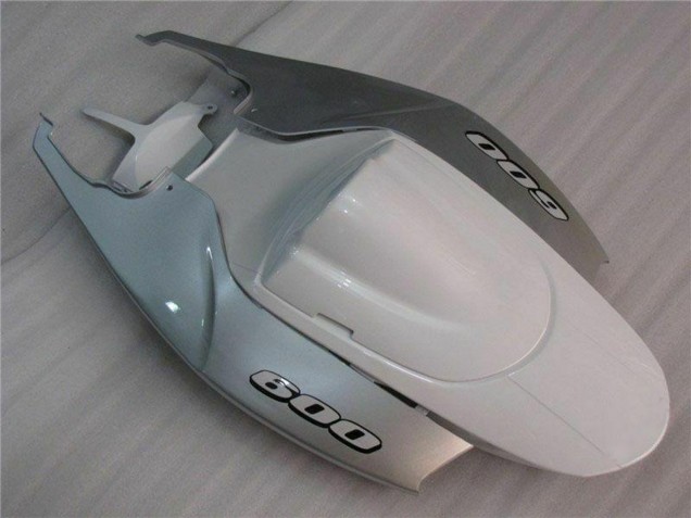 Weiß Silber 2006-2007 Suzuki GSXR 600/750 Motorrad Verkleidung