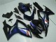 Glänzendes Schwarz Blau 2006-2007 Suzuki GSXR 600/750 Motorrad Verkleidung