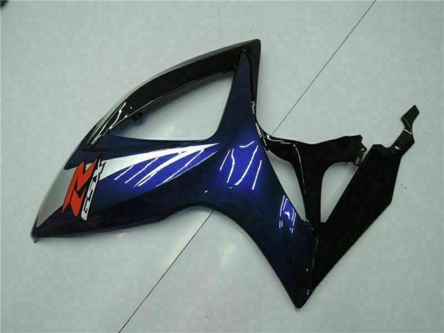 Glänzendes Schwarz Blau 2006-2007 Suzuki GSXR 600/750 Motorrad Verkleidung