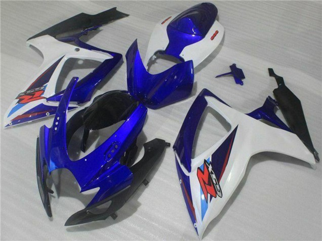 Weiß Blau Schwarz Rot 2006-2007 Suzuki GSXR 600/750 Motorrad Verkleidung