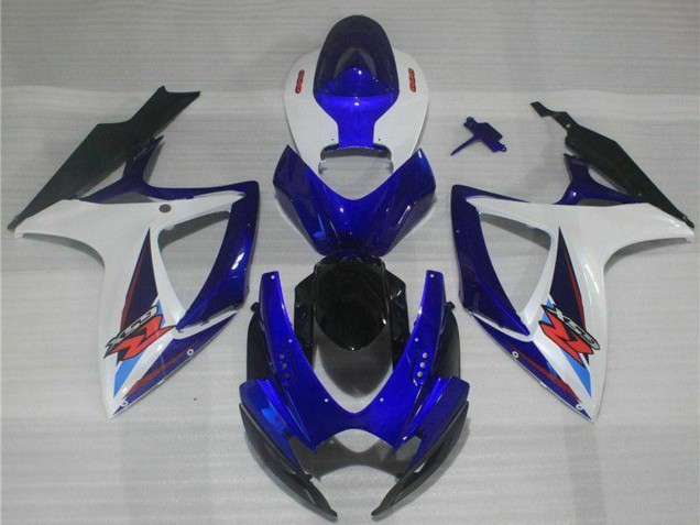 Weiß Blau Schwarz Rot 2006-2007 Suzuki GSXR 600/750 Motorrad Verkleidung
