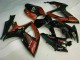 Glänzendes Schwarz Rot 2006-2007 Suzuki GSXR 600/750 Motorrad Verkleidung