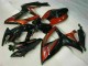 Glänzendes Schwarz Rot 2006-2007 Suzuki GSXR 600/750 Motorrad Verkleidung