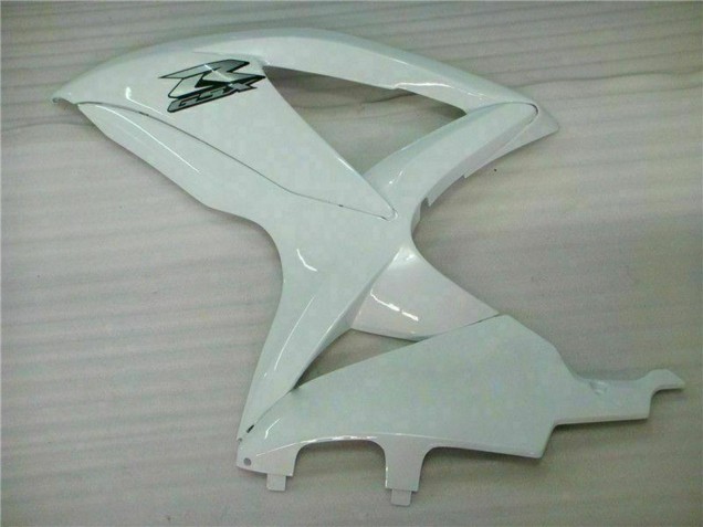 Weiß 2008-2010 Suzuki GSXR 600/750 Motorrad Verkleidung